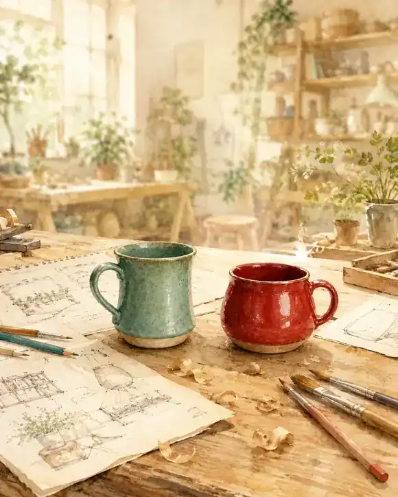 Les deux tasses de l'Atelier