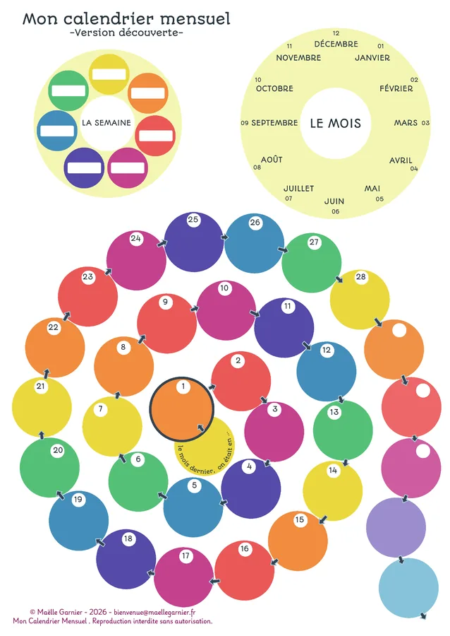 Calendrier Mensuel