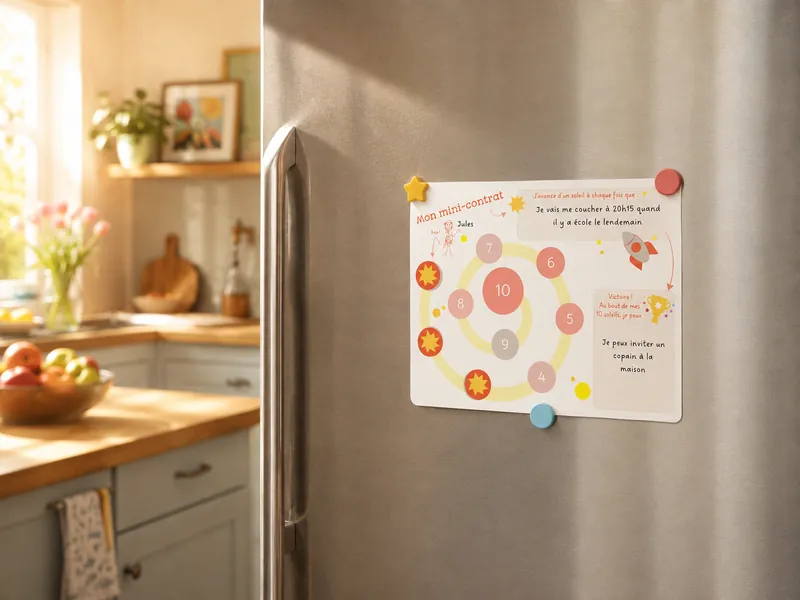 Mini-Contrat Soleil au frigo